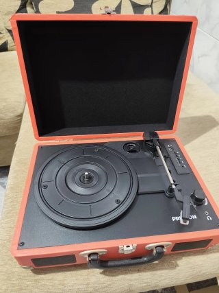 Tocadiscos Maletín Rojo