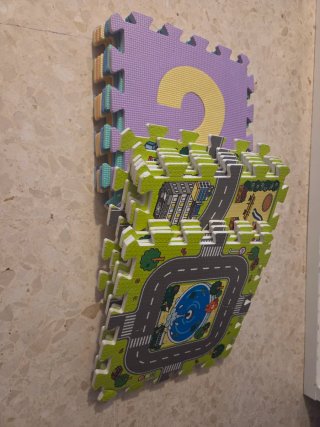 16 Pezzi Puzzle Pavimento Gomma per Bambini