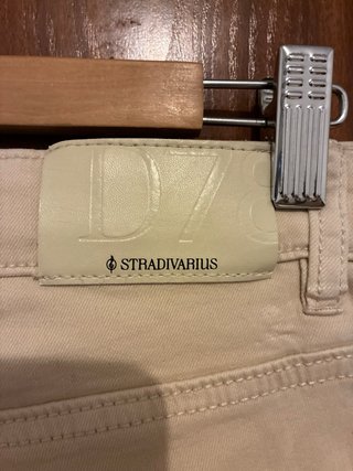 Pantalones campana beige talla XS