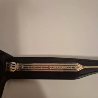 Occhiali da vista Gucci neri e oro