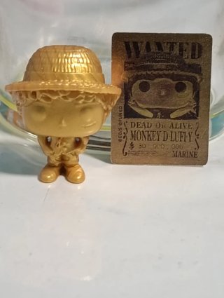 Mini Funko Dorado Luffy One Piece Kinder Joy