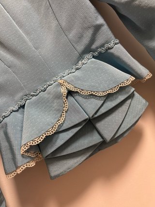 Corpiño Fallera Niña Talla 11/12 Azul