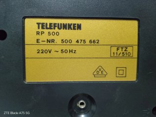 Radio Telefunken RP-500  Alemana 1986.