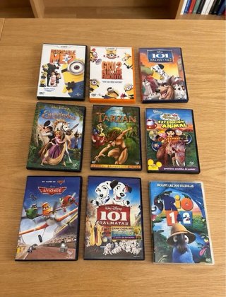 Lote 9 Películas DVD Animadas