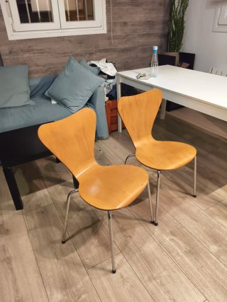 Sillas Jacobsen Vintage Madera y Metal