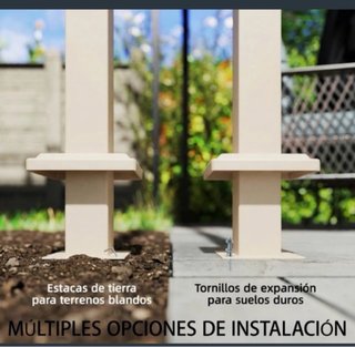 Pergola de jardín 3x3 beige