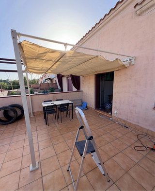 Pergola de jardín 3x3 beige