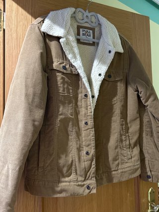 Chaqueta Pull&Bear Talla L Marrón Forro Sherpa
