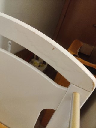 Cuna blanca de madera