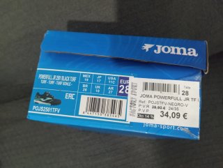 Zapatillas niño Joma fútbol negro/verde