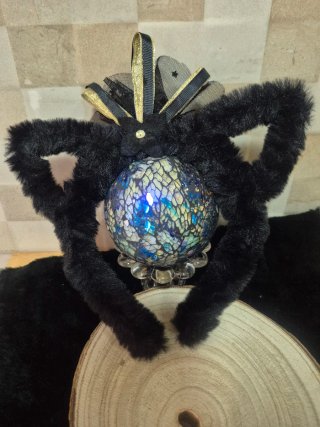Diadema infantil pelo negro disfraz