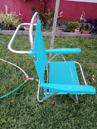 Sillón reclinable playa/camping azul