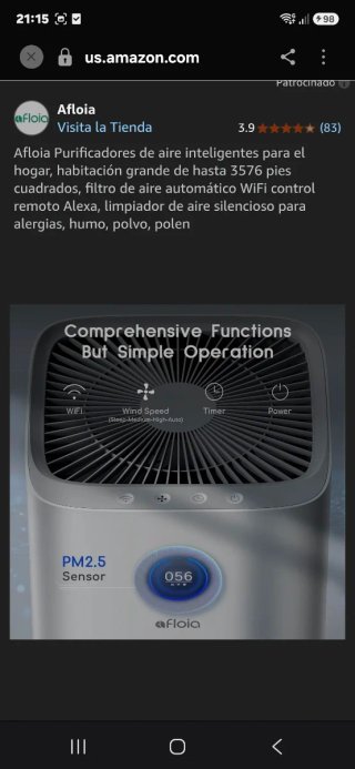 Purificador de aire inteligente Afloia