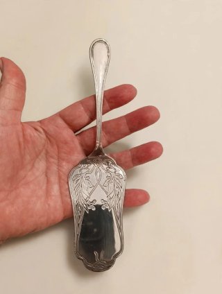Paletta per dolci Orli silver plated vintage