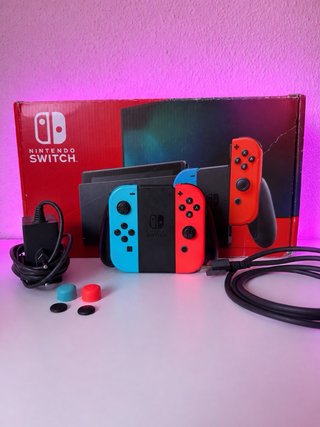 ¡IMPOLUTA! Ninteno Switch V2 más Accesorios