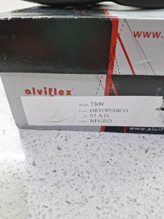 Zapatos Alviflex mujer piel negros ortopédicos