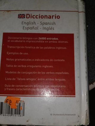 Diccionario English-Espanish, español-inglés