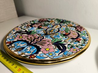 Juego de 2 Platos Decorativos Cerámica
