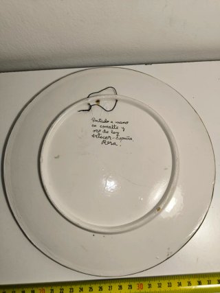 Juego de 2 Platos Decorativos Cerámica
