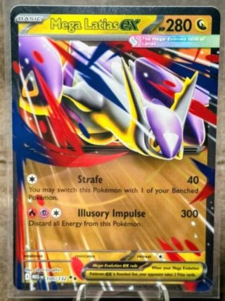 Carta Pokémon Mega Latias EX 100/132 ingles