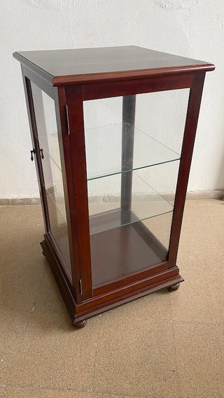 Vitrina expositora madera y cristal 109cm
