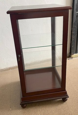 Vitrina expositora madera y cristal 109cm