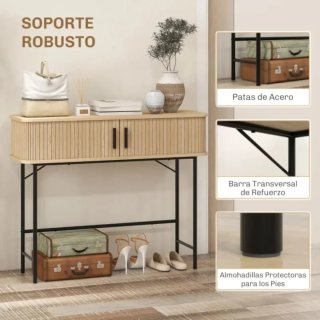 Mobile consolle in legno e metallo