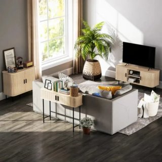 Mobile consolle in legno e metallo