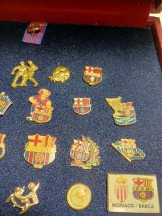 Estuche Pins Fútbol Barcelona