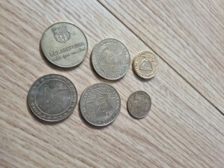 Lote de 6 monedas antiguas variadas