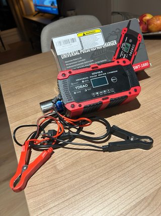 Cargador Batería Coche Moto AGM 12V 10A