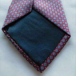 Corbata FULHAM Seda Morado/Rojo