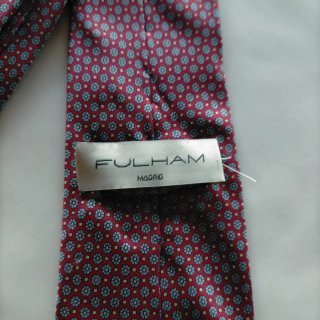 Corbata FULHAM Seda Morado/Rojo