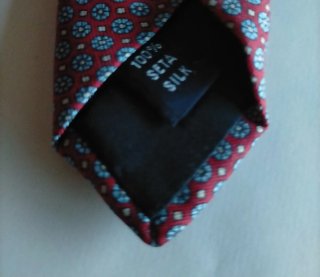 Corbata FULHAM Seda Morado/Rojo