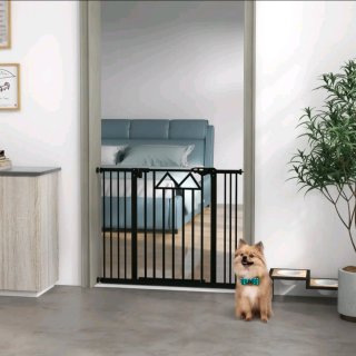 Barrera para perros extensible cierre automático