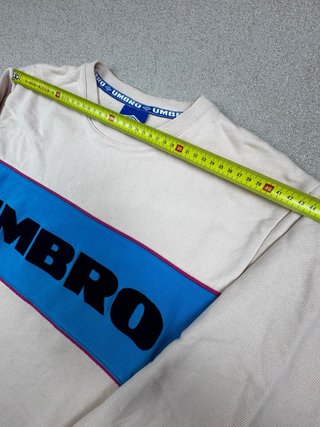 Sudadera Umbro Crewneck Beige y Azul