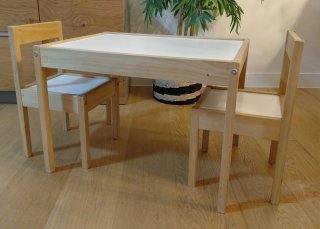 Mesa y 2 Sillas Ikea Latt