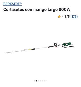 Cortasetos Parkside Mango Largo 800W