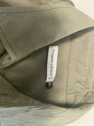 Camisa verde oliva manga larga