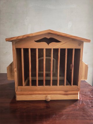 Jaula para perdices de madera