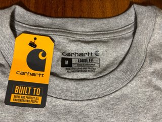 Camiseta Carhartt Manga Larga Talla M Gris