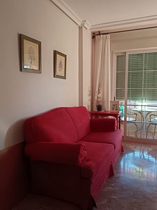 Sofá de 3 plazas rojo