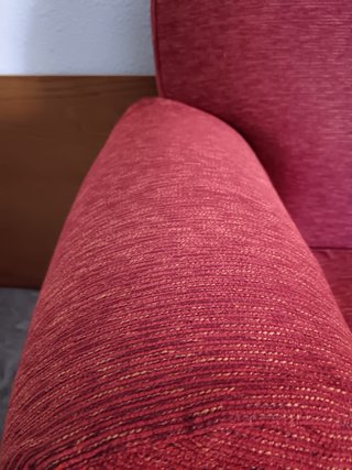 Sofá de 3 plazas rojo