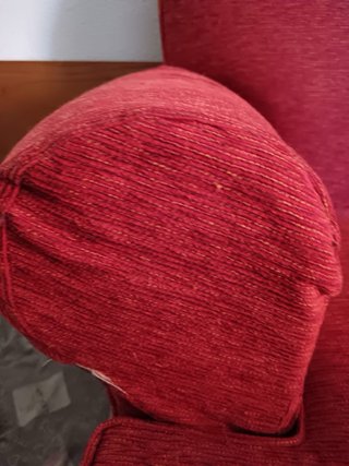 Sofá de 3 plazas rojo