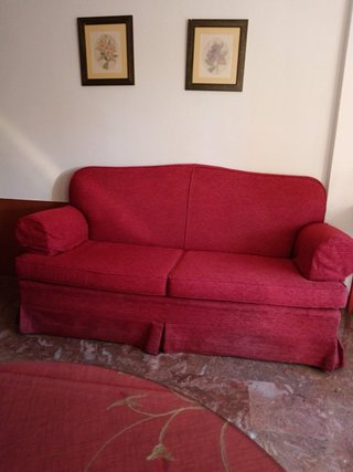 Sofá de 3 plazas rojo