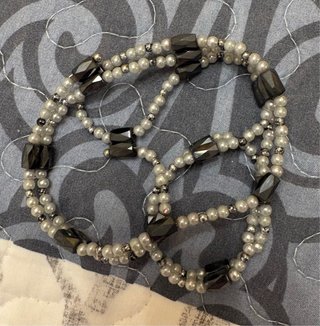 Collar/Pulsera Magnética Perlas y Hematita