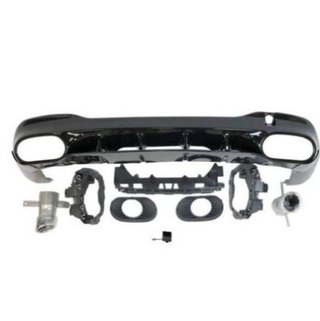 Difusor Trasero Mercedes W118 CLA Look A35 Negro B