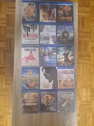 Lote 15 Blu-ray y DVD Películas Varias