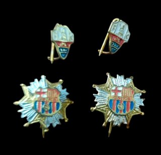 Lote 4 insignias fútbol