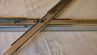 Guías telescópicas cajones 45cm